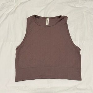 Mauve Aritzia High Neck Tank